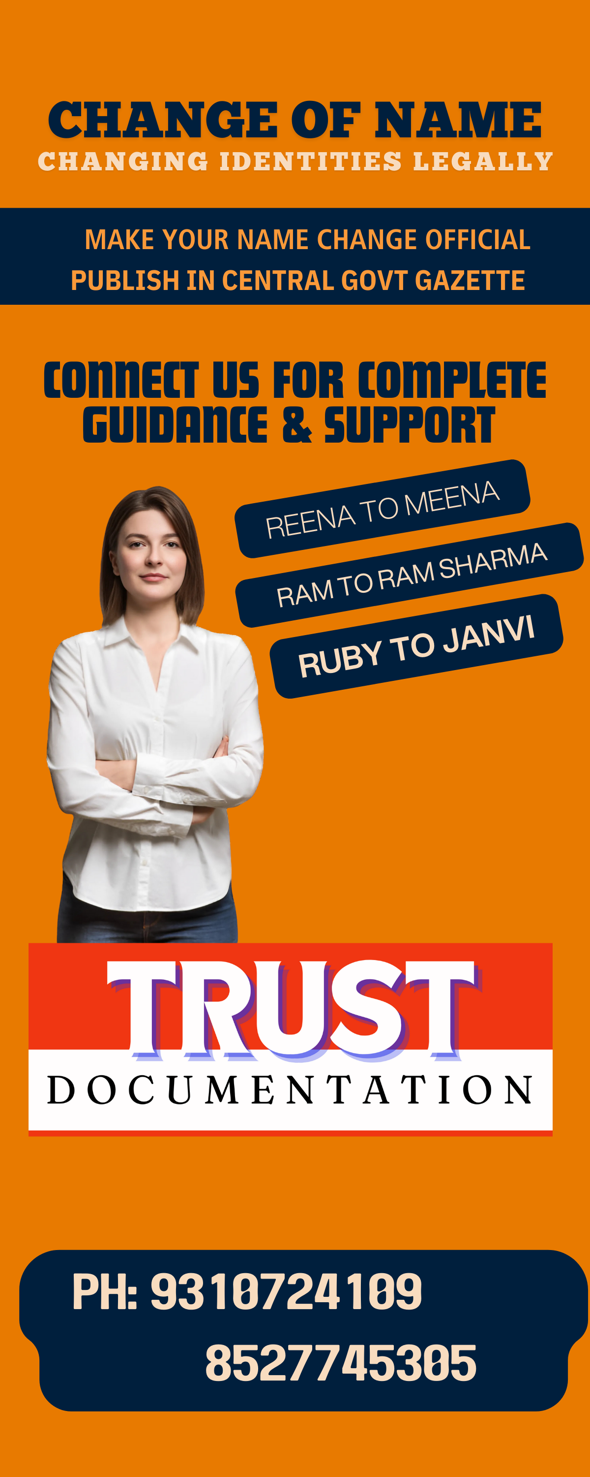 Name Change For Minors In Delhi 9310724109