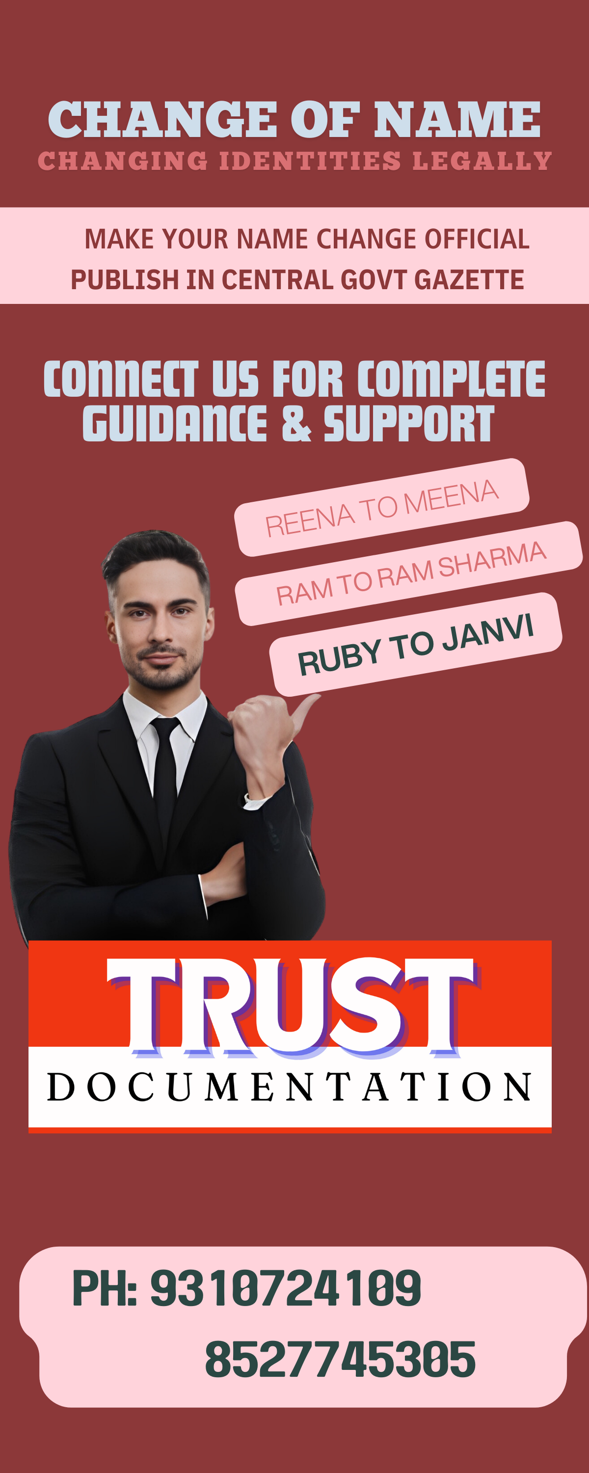 Online Application For Name Change In Gazette Delh 9310724109