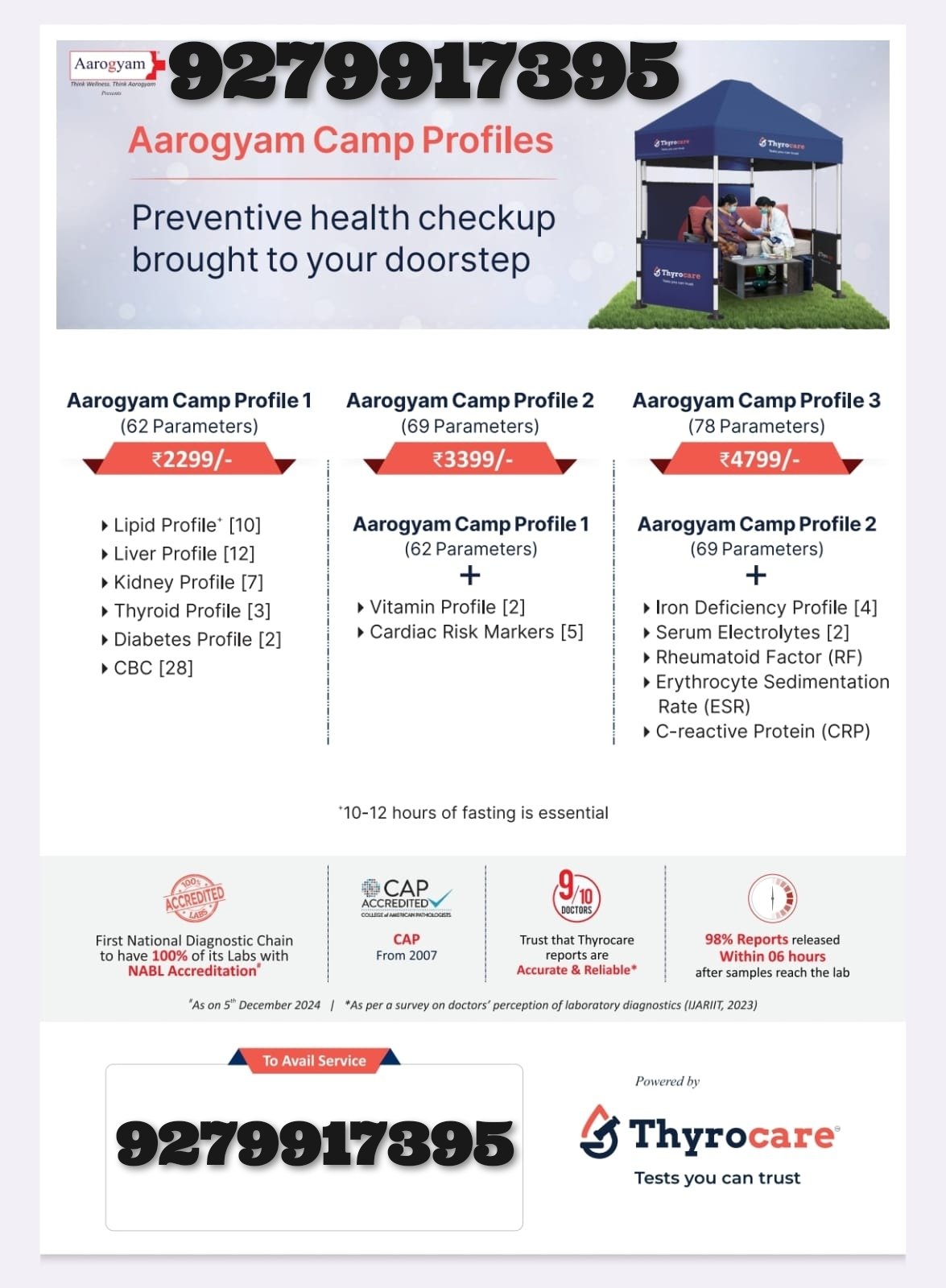 Thyrocare Aarogyam Centre Darbhanga 9279917395