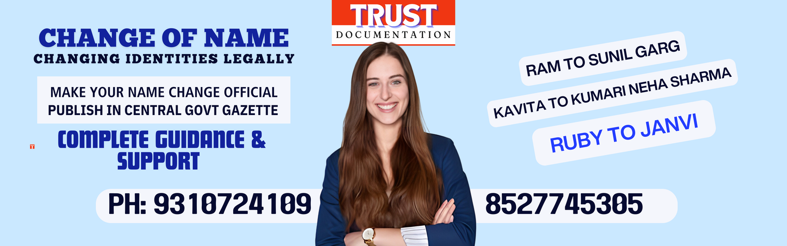 NAME CHANGE AGENT IN GURGAON 9310724109