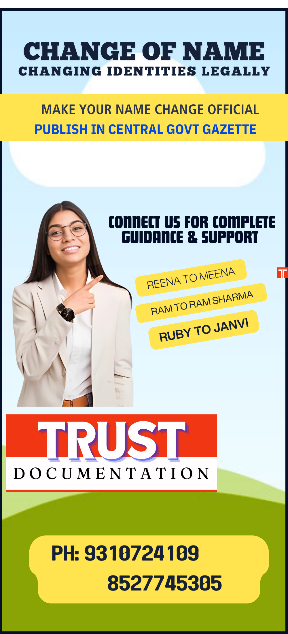 Name Change Agent in Noida 9310724109