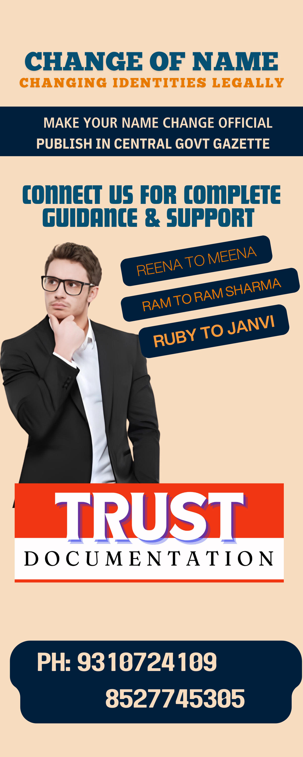 NAME CHANGE AGENTS IN DELHI 9310724109