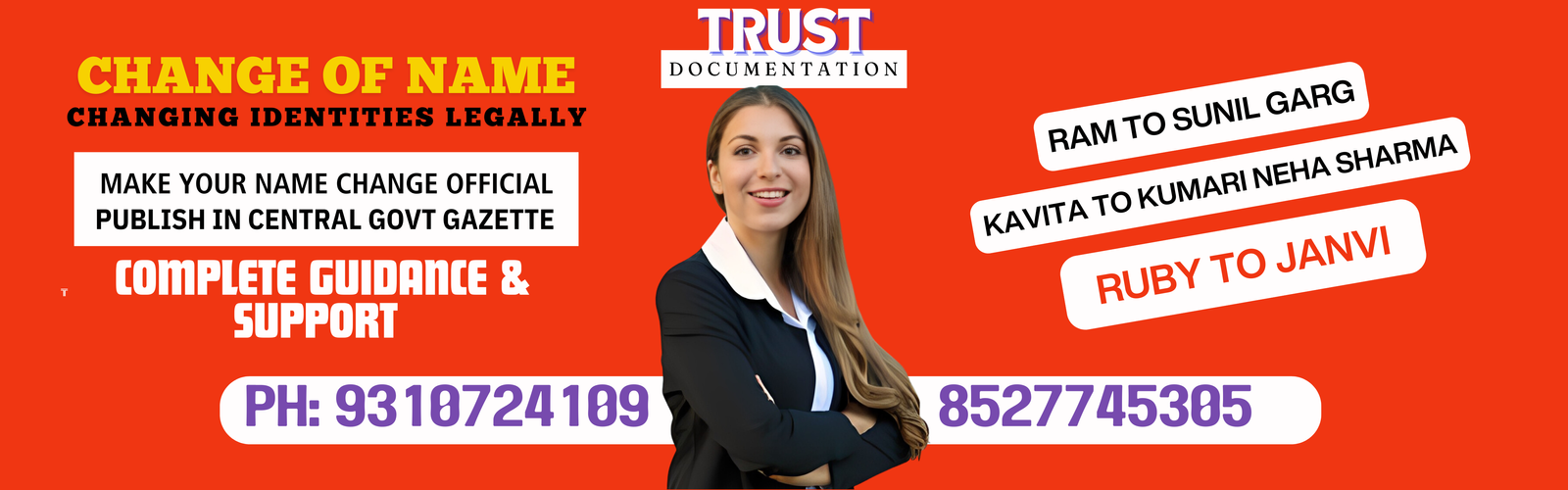 NAME CHANGE AGENT IN FARIDABAD 9310724109